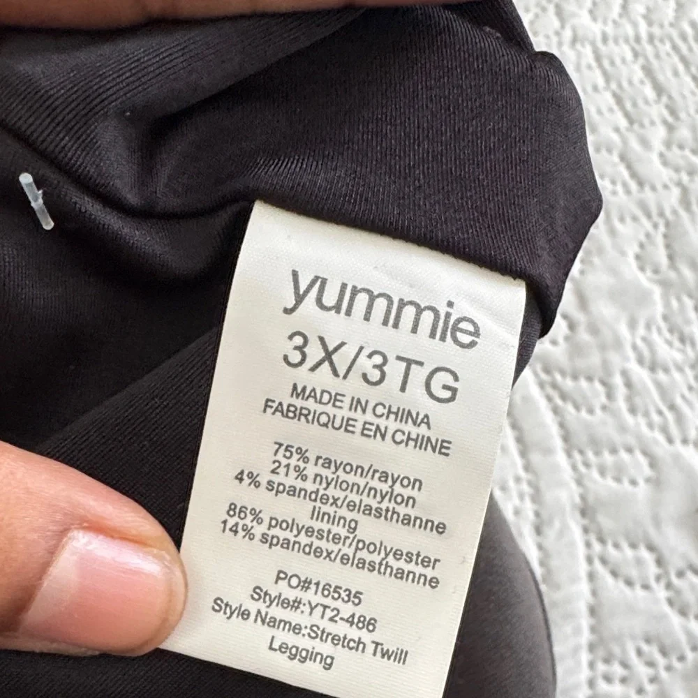 NWT YUMMIE stretch twill green-gray style yt2-486 size 3X/3TG with pockets - Picture 4 of 8